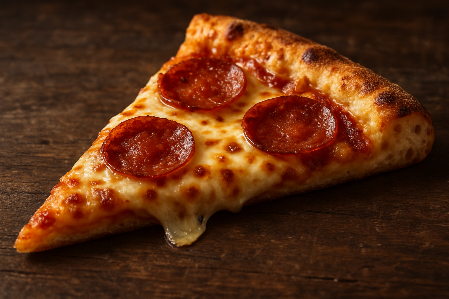 realistic pizza slice