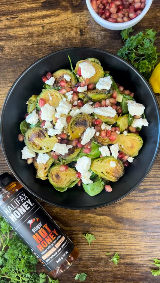 Braised & Hot Honey Glazed Brussel Sprouts