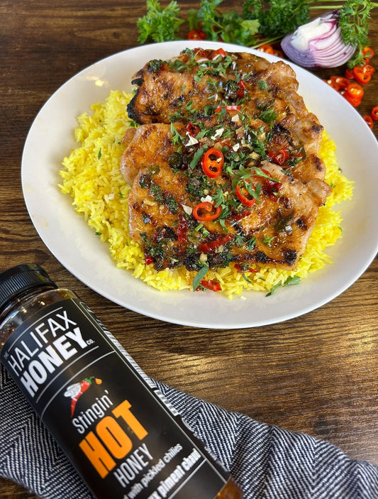 Pork Loin with Hot Honey Gastrique