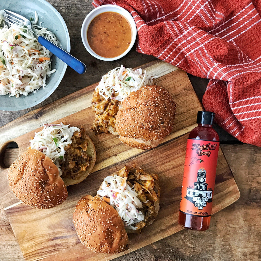 Hot Honey Pulled Pork Sandwich