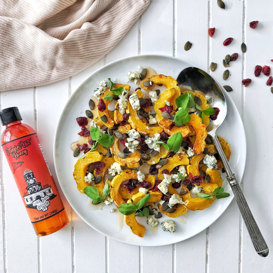 Hot Honey Roasted Squash Salad